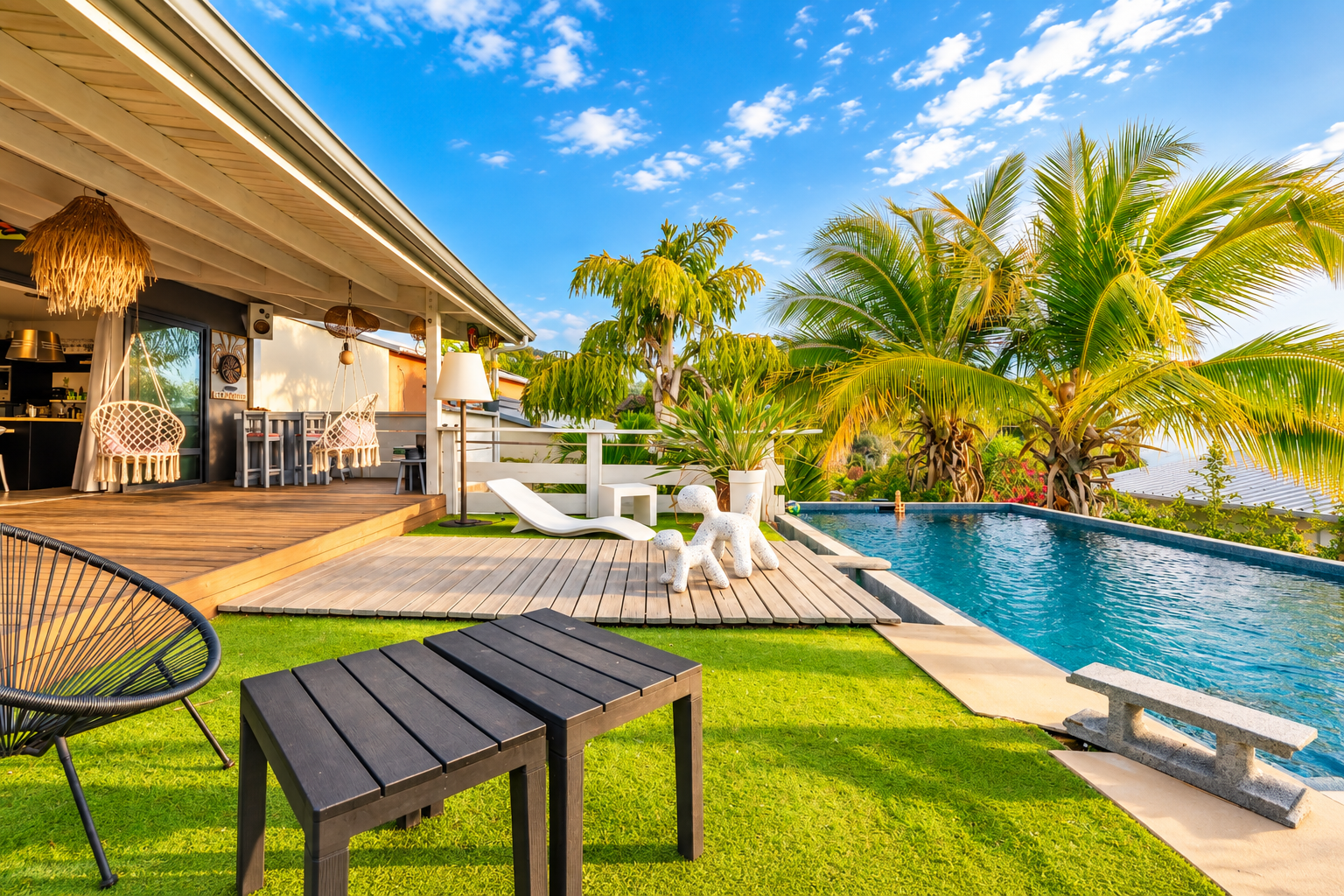 TROIS BASSINS (LA REUNION) - VILLA DE CHARME T4 AVEC PISCINE + DEPENDANCE - 1